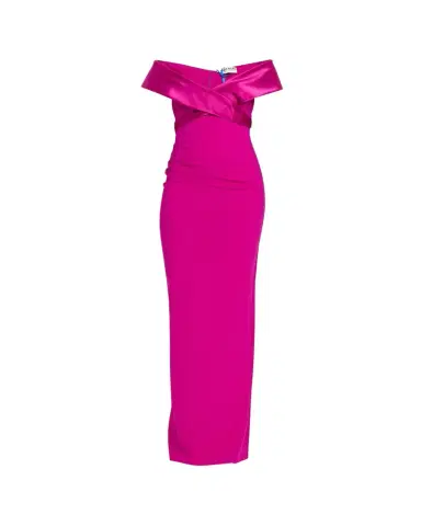 Chiara Boni La Petite Robe Suli Off-Shoulder Column Gown | Thumbnail 1