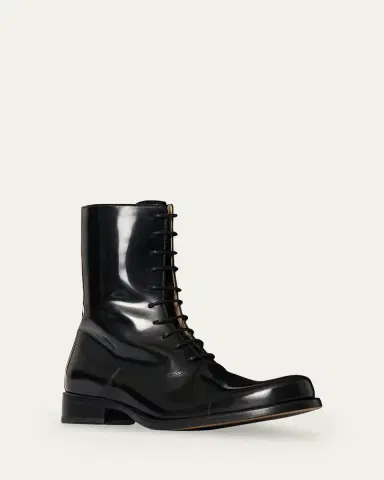 The Row Kai Lace-Up Leather Boots | Thumbnail 2