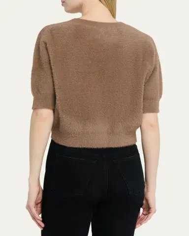 L'Agence Guinevere Cropped Pullover | Thumbnail 3 L'Agence Guinevere Cropped Pullover | Thumbnail 3
