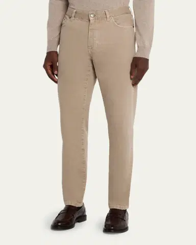 Zegna Men's Marble-Effect Slim Five-Pocket Pants | Thumbnail 9 Zegna Men's Marble-Effect Slim Five-Pocket Pants | Thumbnail 9