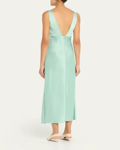 Jason Wu Collection Sleeveless Bias-Cut Crepe Satin Maxi Dress | Thumbnail 3 Jason Wu Collection Sleeveless Bias-Cut Crepe Satin Maxi Dress | Thumbnail 3