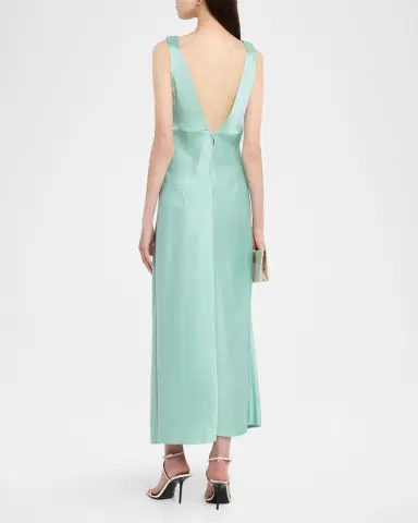 Jason Wu Collection Sleeveless Bias-Cut Crepe Satin Maxi Dress | Thumbnail 7 Jason Wu Collection Sleeveless Bias-Cut Crepe Satin Maxi Dress | Thumbnail 7