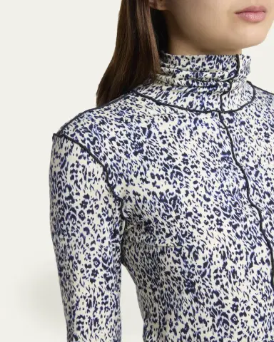 Proenza Schouler White Label Audrey Printed Jersey Turtleneck | Thumbnail 5 Proenza Schouler White Label Audrey Printed Jersey Turtleneck | Thumbnail 5