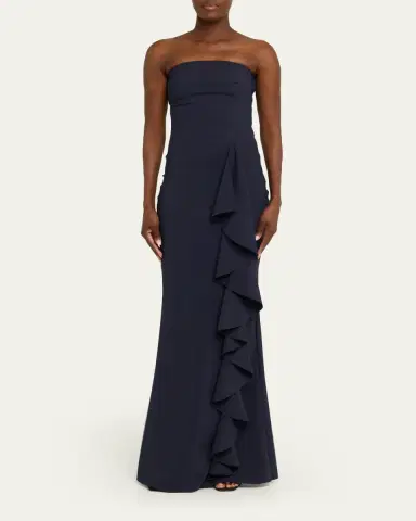 Chiara Boni La Petite Robe Risti Strapless Draped Mermaid Gown | Thumbnail 2 Chiara Boni La Petite Robe Risti Strapless Draped Mermaid Gown | Thumbnail 2