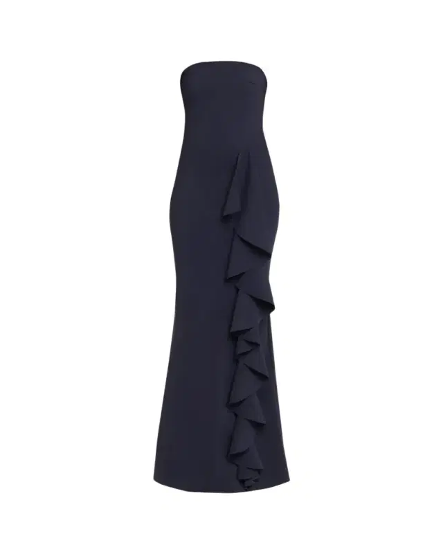 Chiara Boni La Petite Robe Risti Strapless Draped Mermaid Gown