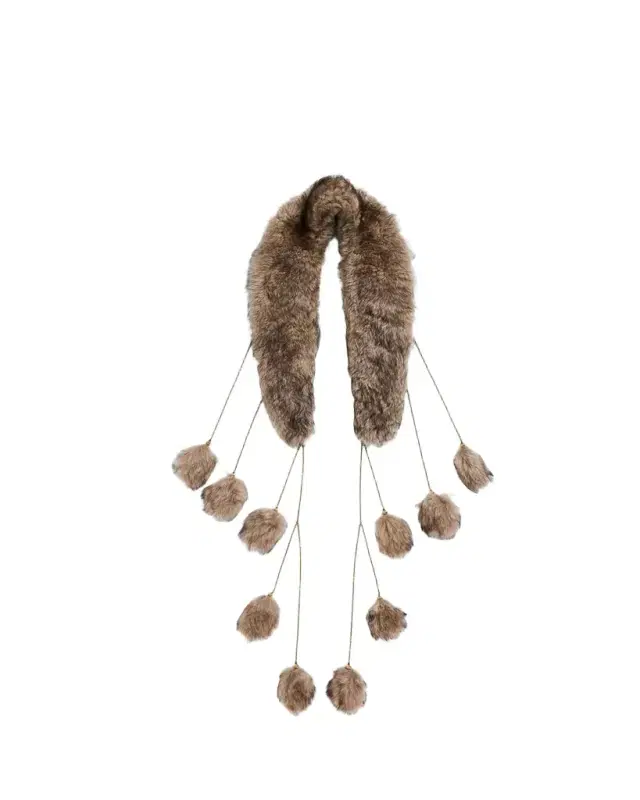 The Treasure Tails Shearling Scarf