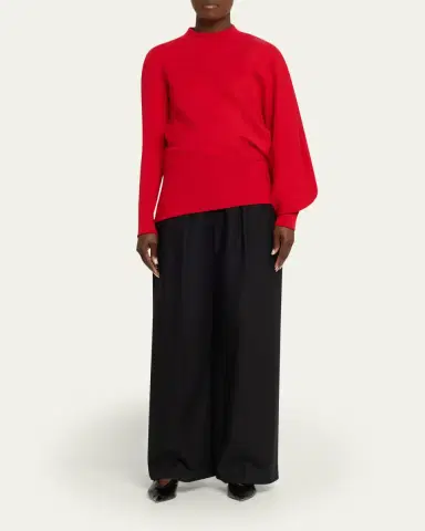 A.W.A.K.E. MODE Slouched Asymmetric-Sleeve Top | Thumbnail 2