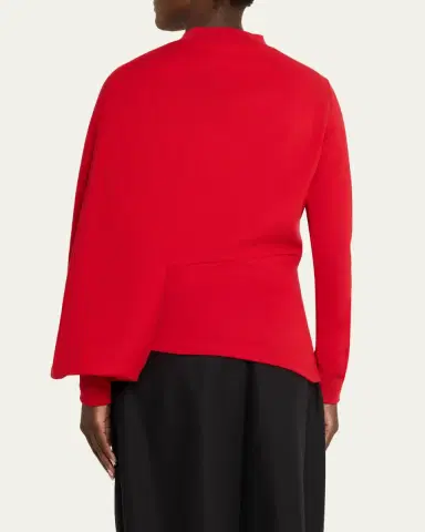 A.W.A.K.E. MODE Slouched Asymmetric-Sleeve Top | Thumbnail 3