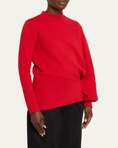 A.W.A.K.E. MODE Slouched Asymmetric-Sleeve Top | Thumbnail 4