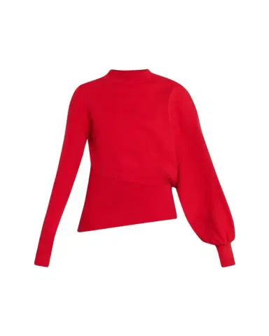 A.W.A.K.E. MODE Slouched Asymmetric-Sleeve Top | Thumbnail 1