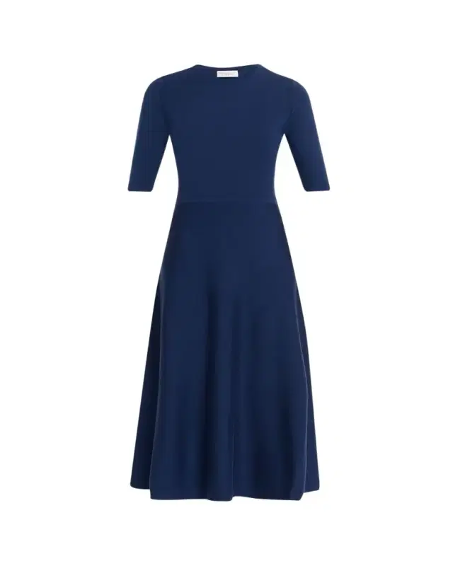 Seymore Heathered Wool-Cashmere Knit Midi Dress