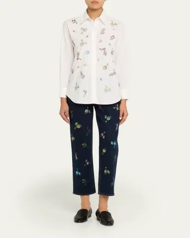 Libertine Joy And Mirth Embellished Straight-Leg Ankle Boyfriend Jeans | Thumbnail 2 Libertine Joy And Mirth Embellished Straight-Leg Ankle Boyfriend Jeans | Thumbnail 2