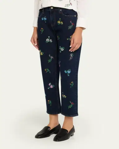 Libertine Joy And Mirth Embellished Straight-Leg Ankle Boyfriend Jeans | Thumbnail 4 Libertine Joy And Mirth Embellished Straight-Leg Ankle Boyfriend Jeans | Thumbnail 4