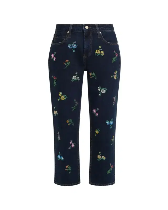 Libertine Joy And Mirth Embellished Straight-Leg Ankle Boyfriend Jeans