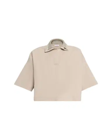 Brunello Cucinelli Techno Couture Fleece Polo Shirt With Double Knit Collar | Thumbnail 1 Brunello Cucinelli Techno Couture Fleece Polo Shirt With Double Knit Collar | Thumbnail 1