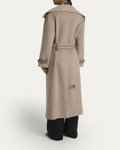 Proenza Schouler White Label Corey Splittable Wool Maxi Coat | Thumbnail 3 Proenza Schouler White Label Corey Splittable Wool Maxi Coat | Thumbnail 3