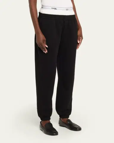 Hommegirls x Fruit Of The Loom Peekaboo Boxer Straight-Leg Ankle Sweatpants | Thumbnail 4 Hommegirls x Fruit Of The Loom Peekaboo Boxer Straight-Leg Ankle Sweatpants | Thumbnail 4