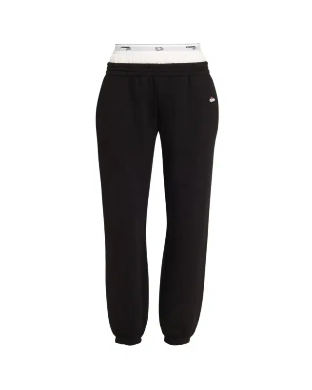 HOMMEGIRLS x Fruit Of The Loom Peekaboo Boxer Straight-Leg Ankle Sweatpants