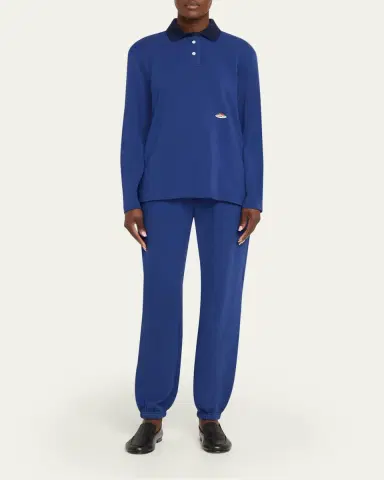 Hommegirls x Fruit Of The Loom Long-Sleeve Polo Shirt | Thumbnail 2