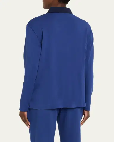 Hommegirls x Fruit Of The Loom Long-Sleeve Polo Shirt | Thumbnail 3