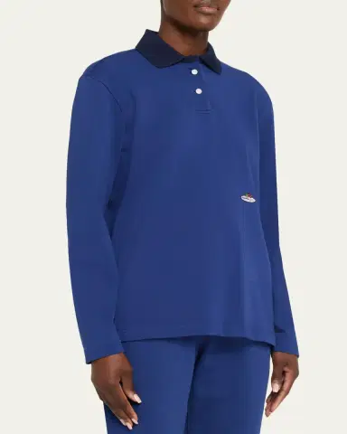 Hommegirls x Fruit Of The Loom Long-Sleeve Polo Shirt | Thumbnail 4