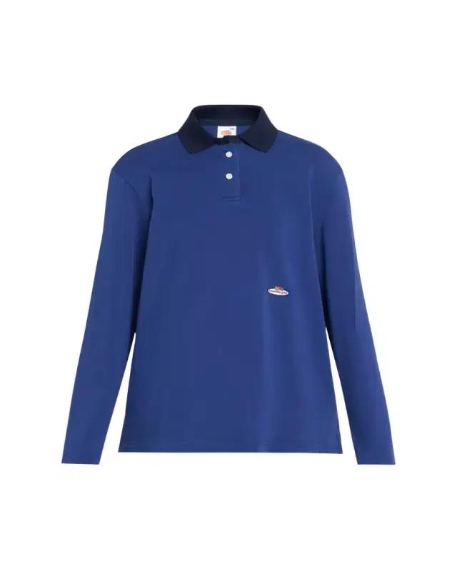 x Fruit Of The Loom Long-Sleeve Polo Shirt