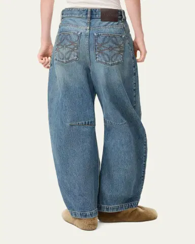Loewe Mid-Rise Barrel-Leg Jeans | Thumbnail 2 Loewe Mid-Rise Barrel-Leg Jeans | Thumbnail 2