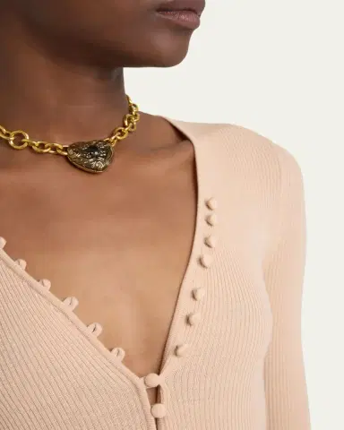 Chloé Ribbed Wool Henley | Thumbnail 10 Chloé Ribbed Wool Henley | Thumbnail 10