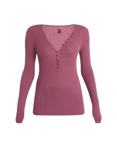 Chloé Ribbed Wool Henley | Thumbnail 1 Chloé Ribbed Wool Henley | Thumbnail 1