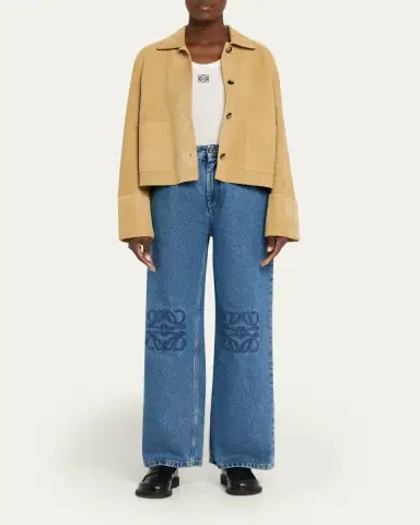 Loewe Anagram Baggy Wide-Leg Jeans | Thumbnail 2 Loewe Anagram Baggy Wide-Leg Jeans | Thumbnail 2