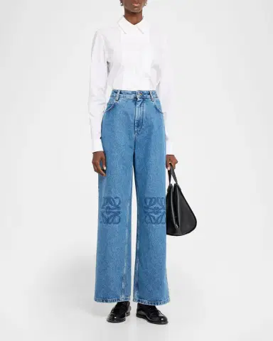 Loewe Anagram Baggy Wide-Leg Jeans | Thumbnail 6 Loewe Anagram Baggy Wide-Leg Jeans | Thumbnail 6