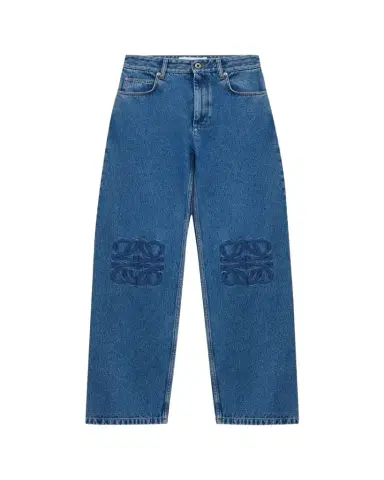 Loewe Anagram Baggy Wide-Leg Jeans | Thumbnail 1 Loewe Anagram Baggy Wide-Leg Jeans | Thumbnail 1