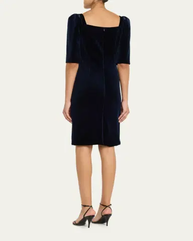 Rickie Freeman for Teri Jon Floral Applique Velvet Dress | Thumbnail 3 Rickie Freeman for Teri Jon Floral Applique Velvet Dress | Thumbnail 3