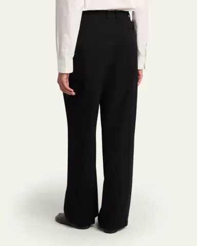 The Row Virgil Double-Pleated Straight-Leg Pants | Thumbnail 3 The Row Virgil Double-Pleated Straight-Leg Pants | Thumbnail 3