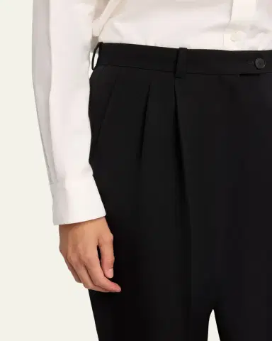 The Row Virgil Double-Pleated Straight-Leg Pants | Thumbnail 5 The Row Virgil Double-Pleated Straight-Leg Pants | Thumbnail 5