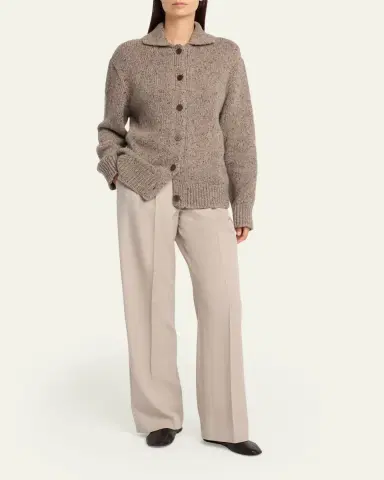 The Row Virgil Double-Pleated Straight-Leg Pants | Thumbnail 6 The Row Virgil Double-Pleated Straight-Leg Pants | Thumbnail 6