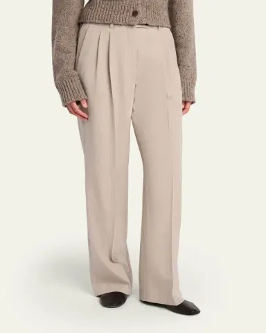 The Row Virgil Double-Pleated Straight-Leg Pants | Thumbnail 8 The Row Virgil Double-Pleated Straight-Leg Pants | Thumbnail 8
