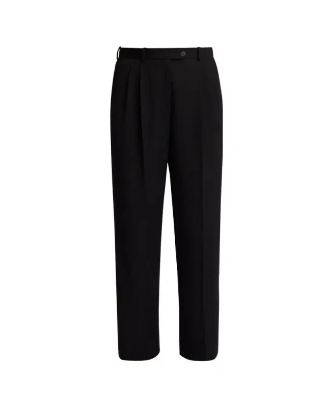 Virgil Double-Pleated Straight-Leg Pants