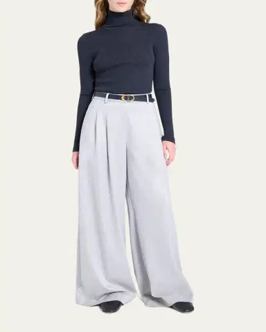 TWP Rib-Knit Wool Turtleneck Sweater | Thumbnail 2 TWP Rib-Knit Wool Turtleneck Sweater | Thumbnail 2