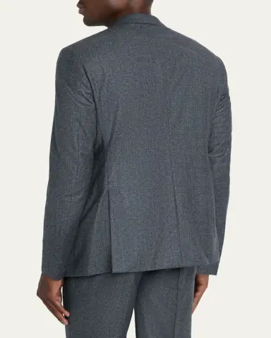 Giorgio Armani Men's Wool Micro-Houndstooth Two-Piece Suit | Thumbnail 5 Giorgio Armani Men's Wool Micro-Houndstooth Two-Piece Suit | Thumbnail 5