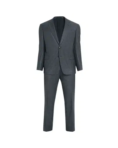 Giorgio Armani Men's Wool Micro-Houndstooth Two-Piece Suit | Thumbnail 1 Giorgio Armani Men's Wool Micro-Houndstooth Two-Piece Suit | Thumbnail 1
