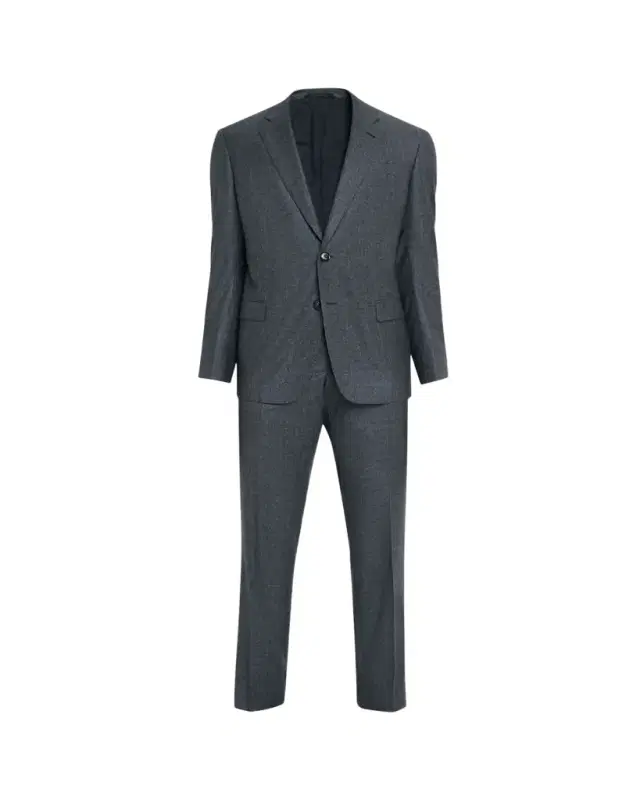 Men's Wool Micro-Houndstooth Two-Piece Suit