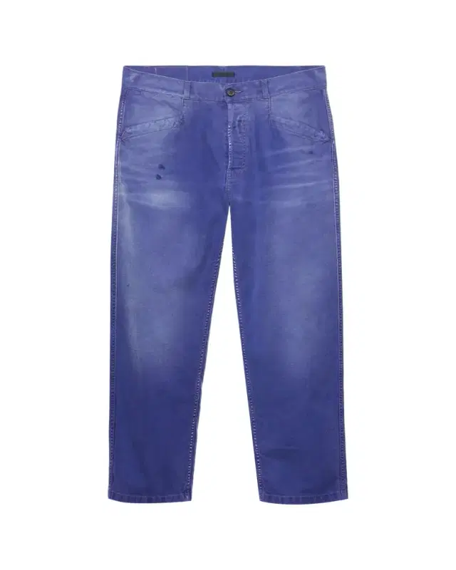 Prada Men's Vintage-Treated Twill Relaxed Fit Five-Pocket Pants
