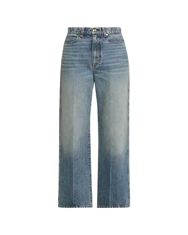 RUADH The Quinn Acid-Washed Straight-Leg Jeans