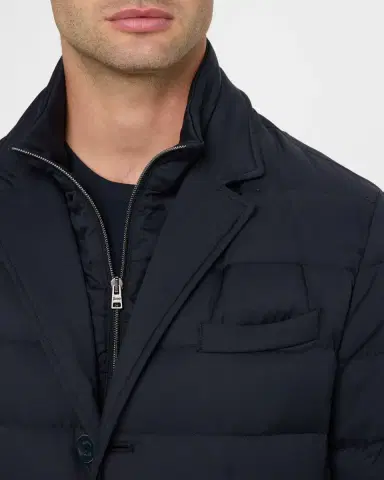 Herno Men 's Quilted Blazer with Windguard | Thumbnail 4 Herno Men 's Quilted Blazer with Windguard | Thumbnail 4