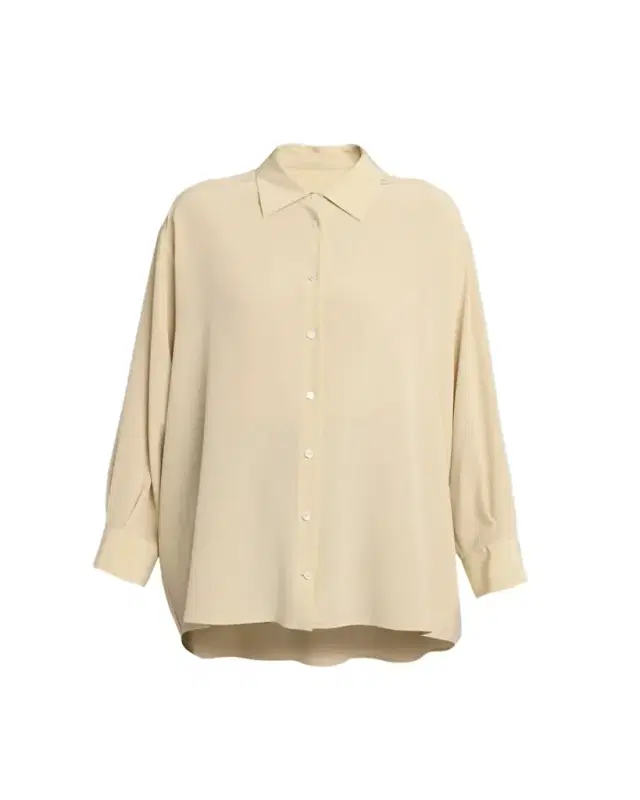 Luka Oversized Silk Button-Down Shirt