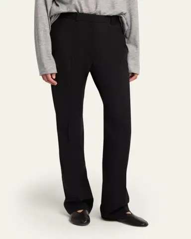 The Row Hiram Straight-Leg Wool Pants | Thumbnail 4 The Row Hiram Straight-Leg Wool Pants | Thumbnail 4