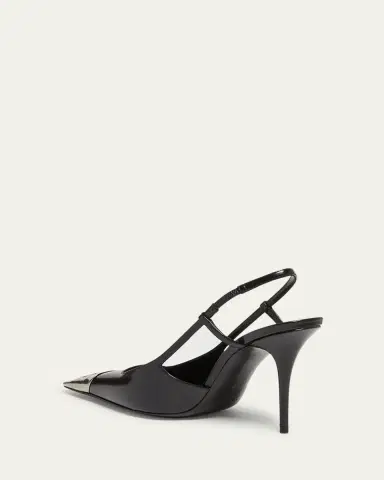 Saint Laurent 90mm Jeanne Leather Slingback Pumps | Thumbnail 2 Saint Laurent 90mm Jeanne Leather Slingback Pumps | Thumbnail 2