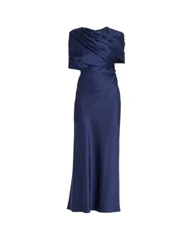 Stella McCartney Draped Capelet Satin Gown | Thumbnail 1