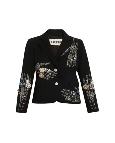 Libertine Buried Treasure Embellished Single-Breasted Short Blazer | Thumbnail 1 Libertine Buried Treasure Embellished Single-Breasted Short Blazer | Thumbnail 1